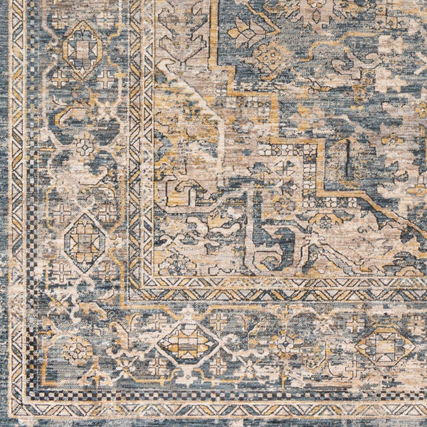 Livabliss Aspendos Medallion Area Rug Machine Woven Polyester Low Pile Traditional Living Room APS2323-1215