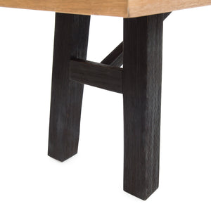 English Elm Outdoor Acacia Hardwood Slat Bench Set of Two for Patio Garden Dining Use 56702.00
