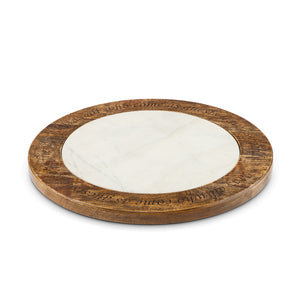 Marble and Wood Lazy Susan EAW93339 Park Hill