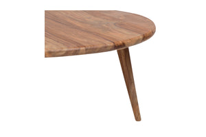 Porter Designs Porter Urban Round Cocktail Table - Handmade Solid Sheesham Wood, Warm Finish For Contemporary Homes Natural Wood 05-117-02-1450