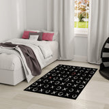 Nourison Imagination IMA18 Machine Made Machine Printed Borderless Design Indoor Only Kids  Rug Black, Black Pile, 100% Polyester 841491134610