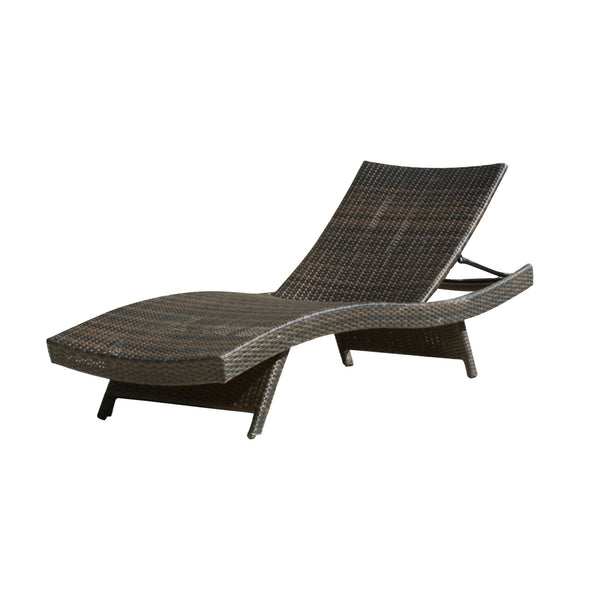 English Elm Christopher Knight Home® - Salem Pe Wicker Chaise Lounge Set - Adjustable, Ergonomic Outdoor Lounges For Poolside Relaxation 52005.00MP2