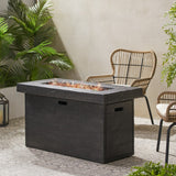 Christopher Knight Home® - Noble House - Custer Outdoor Rectangular Fire Pit