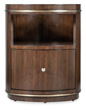 Melange Contours Side Table Dark Wood 628-80549-89 Hooker Furniture