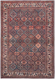 Feizy Rugs Rawlins Polyester Machine Made Vintage Rug Brown/Red/Ivory 8'-10" x 12'