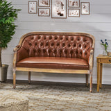 Christopher Knight Home® - Noble House - Faye Traditional Tufted Upholstered Loveseat