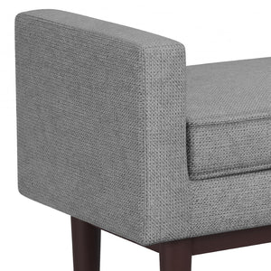 English Elm Scott Ottoman Bench - Contemporary Pewter Grey Accent Piece For Versatile Seating & Style B136P159254-GIGA