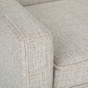 English Elm Parris Upholstered Bench with Tweed Fabric, High-Density Foam & Springs, Versatile Entryway Seat Silver B136P159947