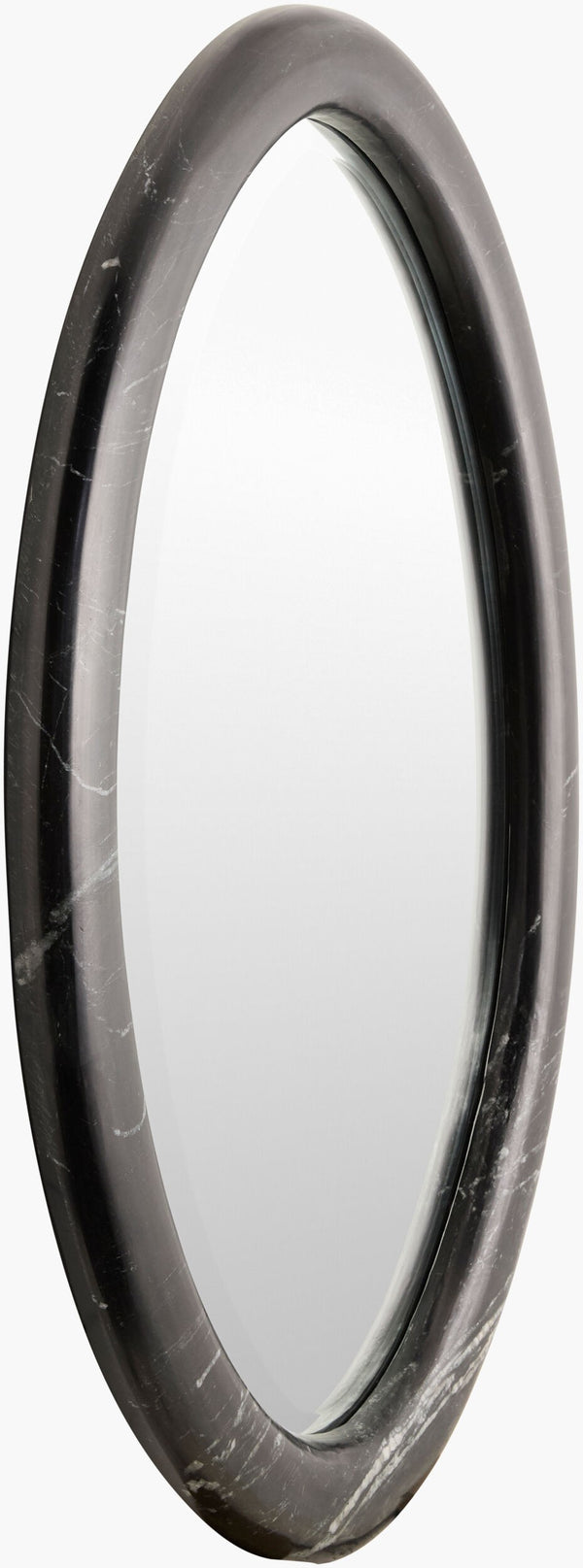 Surya Araminta 18"H X 28"W Minimalist Accent Mirror - Modern Wall Decor For Chic Contemporary Spaces Frame, Black Marble Aram002-2937