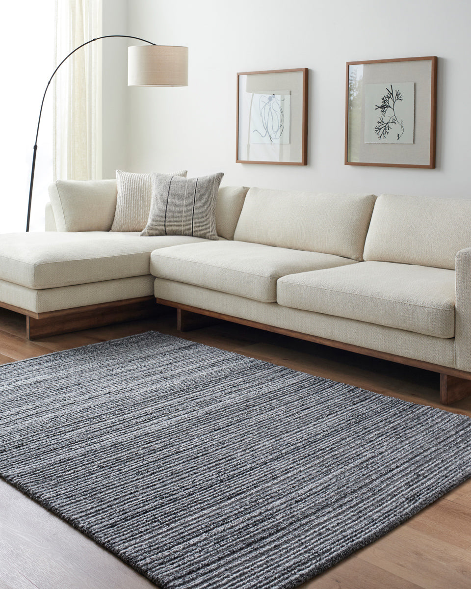 Aubree ARB-2301 9' x 12' Handmade Rug ARB2301-912  Charcoal, Light Gray, Gray Surya