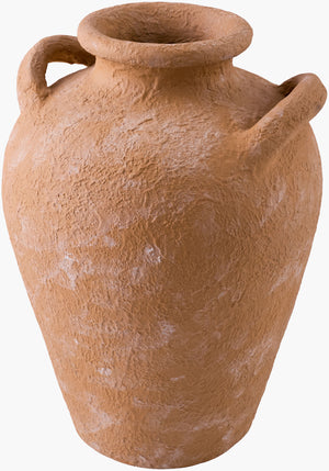 Surya Artefact Bohemian Terracotta Vase 15"H X 11"W - Unique Home Decor Accent For Global Style Lovers Terracotta Terracotta Arc002-151111