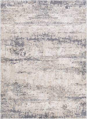 Livabliss Andorra High Pile Polypropylene Accent Rug Machine Woven in Turkey for Modern Interiors Beige, White 5'3" x 7' ARD2300-5373