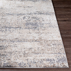 Livabliss Andorra High Pile Polypropylene Accent Rug Machine Woven in Turkey for Modern Interiors Beige, White 5'3" x 7' ARD2300-5373