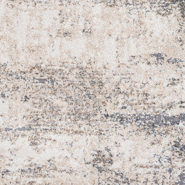Livabliss Andorra High Pile Polypropylene Accent Rug Machine Woven in Turkey for Modern Interiors Beige, White 5'3" x 7' ARD2300-5373