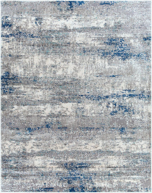 Livabliss Andorra High Pile Accent Rug Soft Machine Woven Minimalist Modern Entryway Decor Dark Blue, Char 7'10" x 10' ARD2301-71010