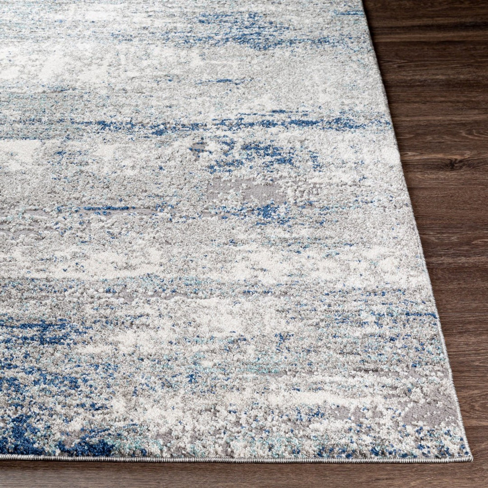 Livabliss Andorra High Pile Accent Rug Soft Machine Woven Minimalist Modern Entryway Decor Dark Blue, Char 6'7" x 9' ARD2301-679