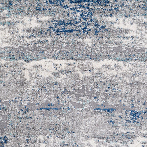 Livabliss Andorra High Pile Accent Rug Soft Machine Woven Minimalist Modern Entryway Decor Dark Blue, Char 6'7" x 9' ARD2301-679