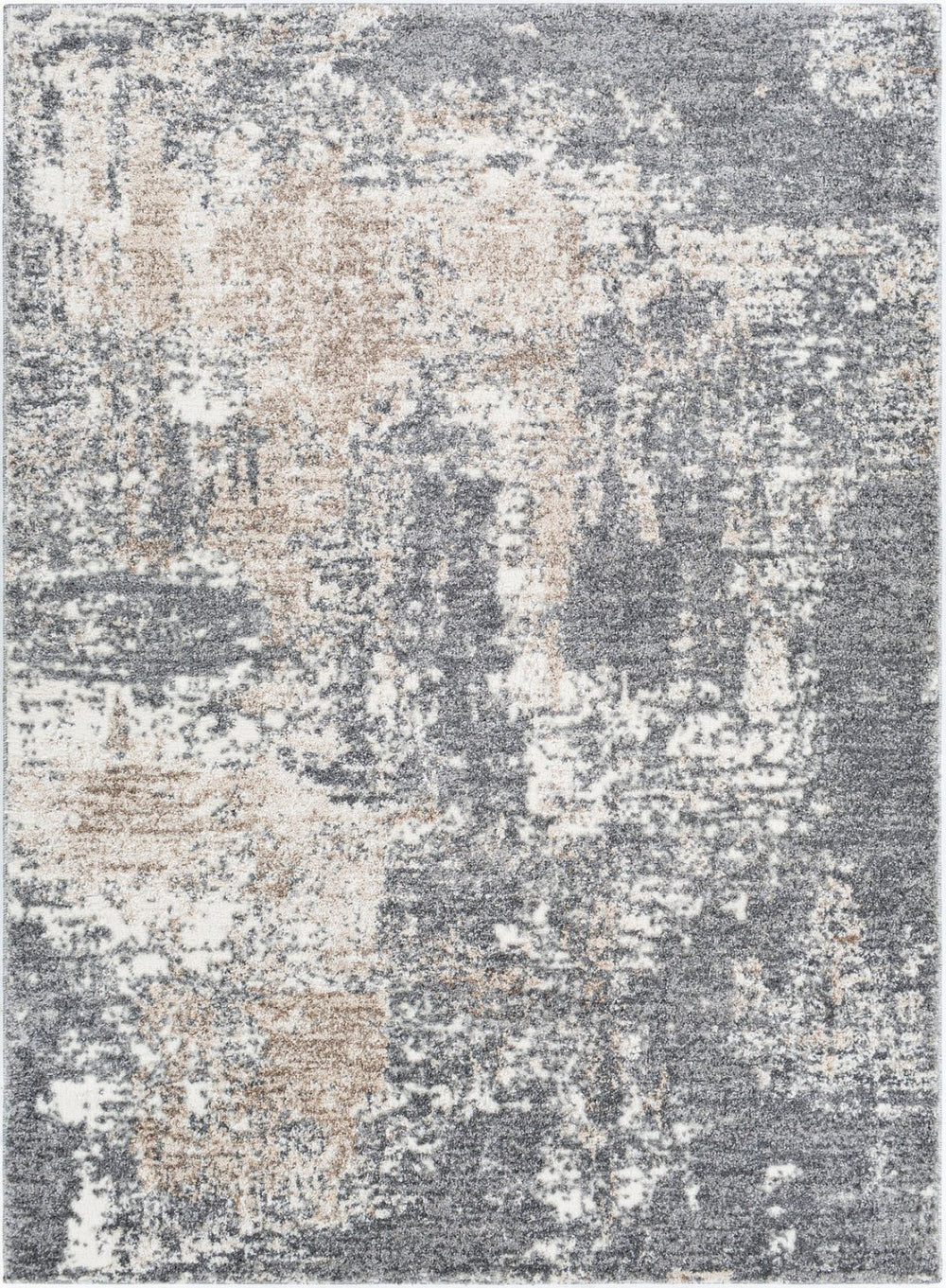 Livabliss Andorra High Pile Machine Woven Rug Minimalist Modern Accent for Entryway or Bedroom Charcoal, Gray 7'10" x 10' ARD2302-71010