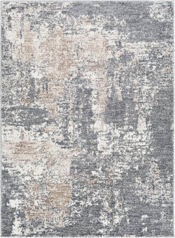 Livabliss Andorra High Pile Machine Woven Rug Minimalist Modern Accent for Entryway or Bedroom Charcoal, Gray 7'10" x 10' ARD2302-71010