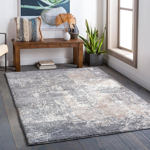 Livabliss Andorra High Pile Machine Woven Rug Minimalist Modern Accent for Entryway or Bedroom Charcoal, Gray 7'10" x 10' ARD2302-71010
