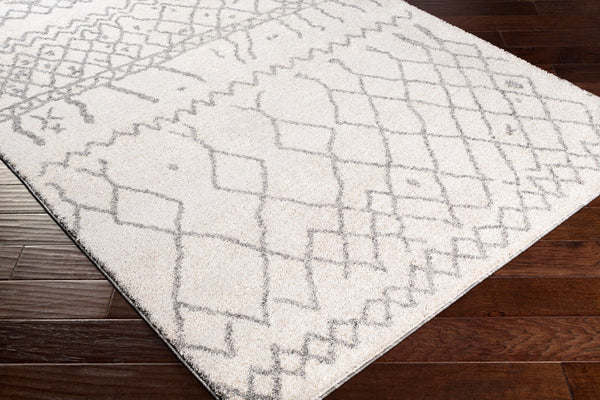 Livabliss Andorra Global Pattern High Pile Polypropylene Accent Rug Handcrafted in Turkey Beige, White 2' x 2'11" ARD2303-23
