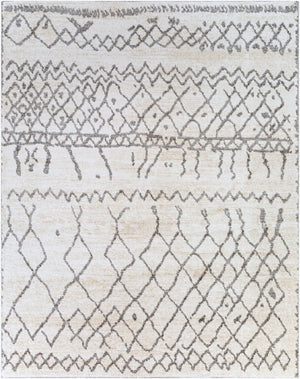 Livabliss Andorra Global Pattern High Pile Polypropylene Accent Rug Handcrafted in Turkey Beige, White 7'10" x 10' ARD2303-71010