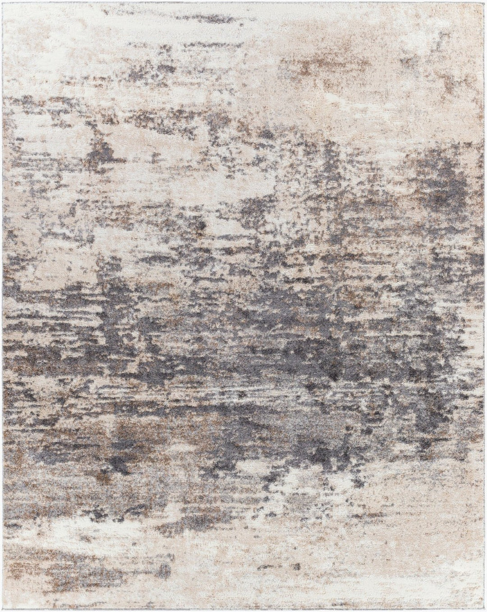 Livabliss Andorra Geometric High Pile Accent Rug Turkish Woven Polypropylene Entryway Bedroom Charcoal, Gray 7'10" x 10' ARD2305-71010