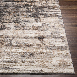 Livabliss Andorra Geometric High Pile Accent Rug Turkish Woven Polypropylene Entryway Bedroom Charcoal, Gray 6'7" x 9' ARD2305-679