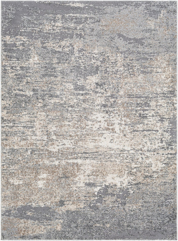 Livabliss Andorra High Pile Polypropylene Area Rug for Entryways Bedrooms and Modern Interiors Gray, Charcoal 2' x 2'11" ARD2306-23