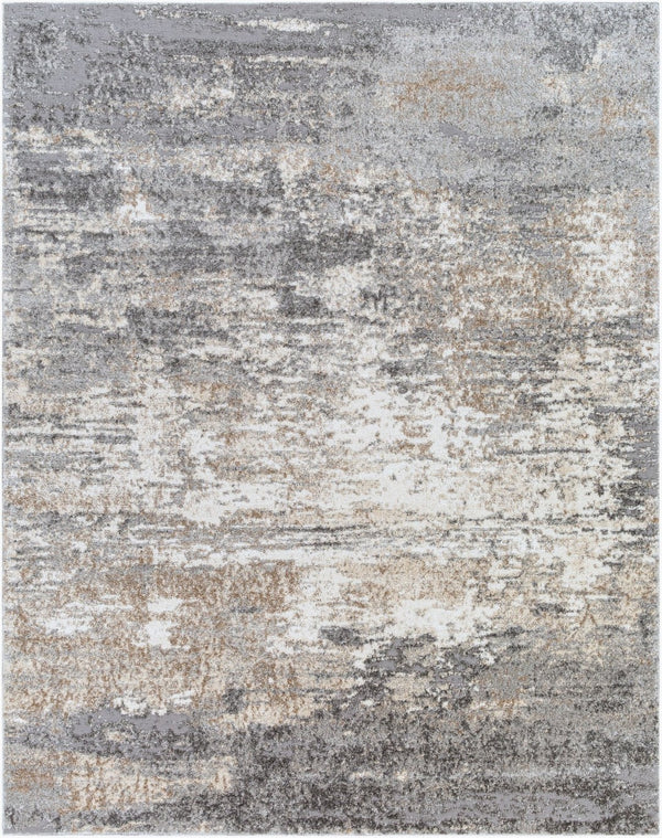 Livabliss Andorra High Pile Polypropylene Area Rug for Entryways Bedrooms and Modern Interiors Gray, Charcoal 7'10" x 10' ARD2306-71010