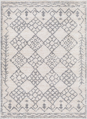 Livabliss Andorra Global Pattern High Pile Polypropylene Accent Rug for Eclectic Bohemian Spaces Gray, Charcoal 2' x 2'11" ARD2307-23