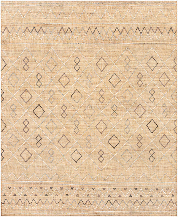 Surya Arielle 2' X 3' Handmade Rug - Elegant Global Designs For Eclectic Home Décor, Durable & Charming! Beige Jute,Wool,Polyester Are2300-810