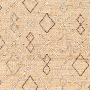 Surya Arielle 2' X 3' Handmade Rug - Elegant Global Designs For Eclectic Home Décor, Durable & Charming! Beige Jute,Wool,Polyester Are2300-810