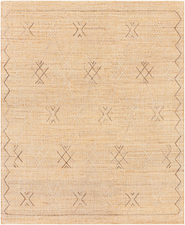Surya Arielle 2' X 3' Handmade Rug - Elegant Global Designs For Eclectic Home Décor, Durable & Charming! Beige Jute,Wool,Polyester Are2302-46