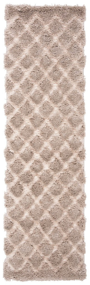 Safavieh Adriana Shag 780 Power Loomed  Rug Beige / Cream ARG780D-3