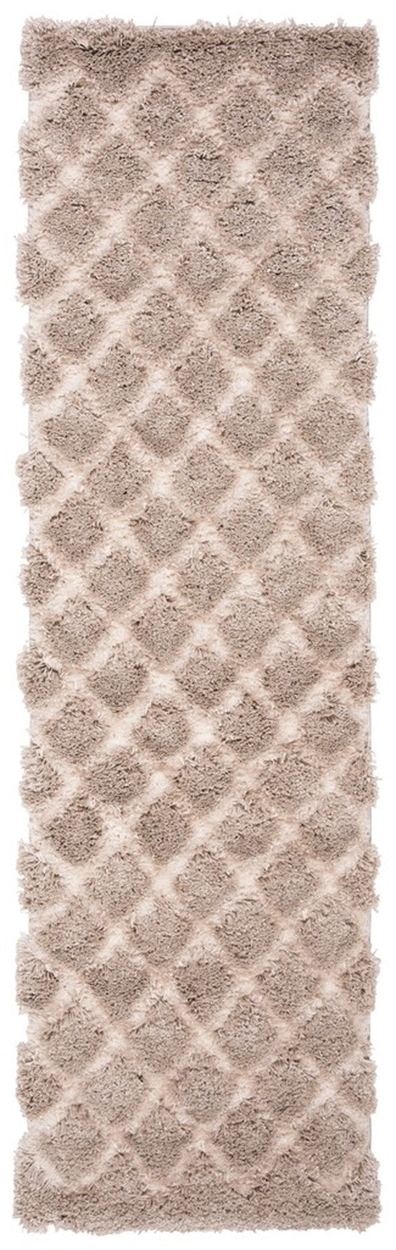 Safavieh Adriana Shag 780 Power Loomed  Rug Beige / Cream ARG780D-3