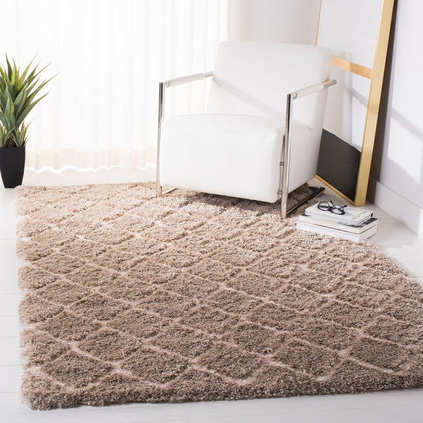 Safavieh Adriana Shag 780 Power Loomed  Rug Beige / Cream ARG780D-3