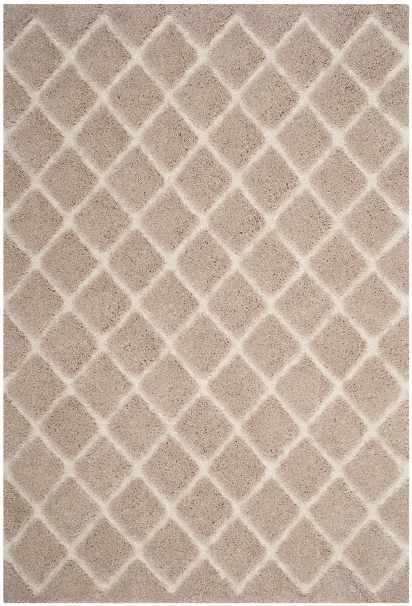 Safavieh Adriana Shag 780 Power Loomed  Rug Beige / Cream ARG780D-3