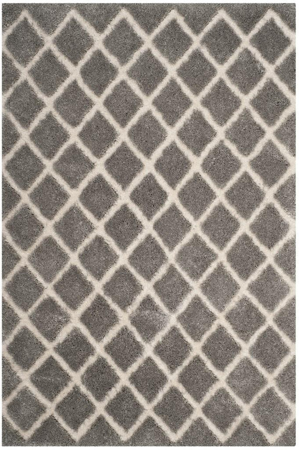 Safavieh Adriana Shag 780 Power Loomed  Rug Light Grey / Cream ARG780G-3