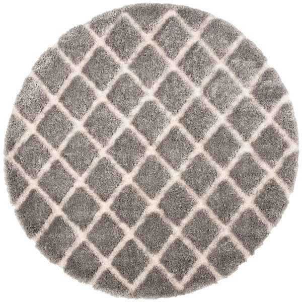 Safavieh Adriana Shag 780 Power Loomed  Rug Light Grey / Cream ARG780G-3