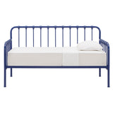 Homelegance By Top-Line Varden Metal Daybed with Lift-up Trundle Blue Metal