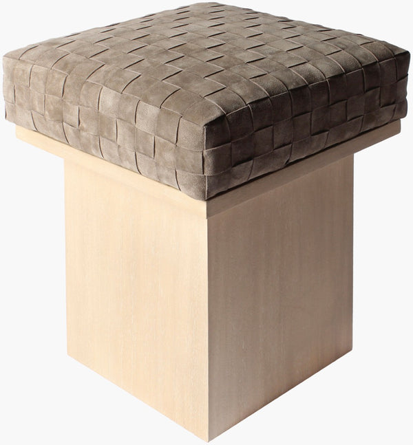 Surya Aarohi Handcrafted Cube Ottoman Plush Foam Upholstered Accent Seat for Living Spaces ARHI001-201717