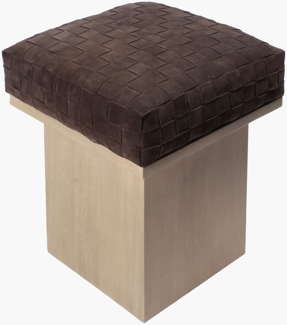 Surya Aarohi Handcrafted Square Ottoman Plush Foam Seat Footrest for Living Room Corners ARHI002-201717