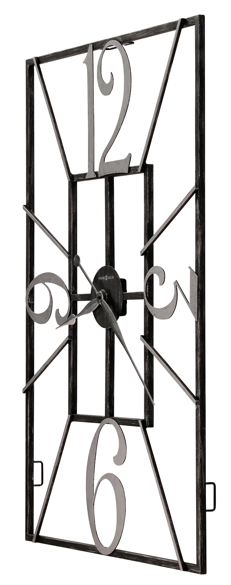 Hekman Furniture 625712 Antoine Oversized Wall Clock - Modern Wrought-iron Design With Aged Silver Accents & Quartz Movement  Antoine Wall Clock 625712