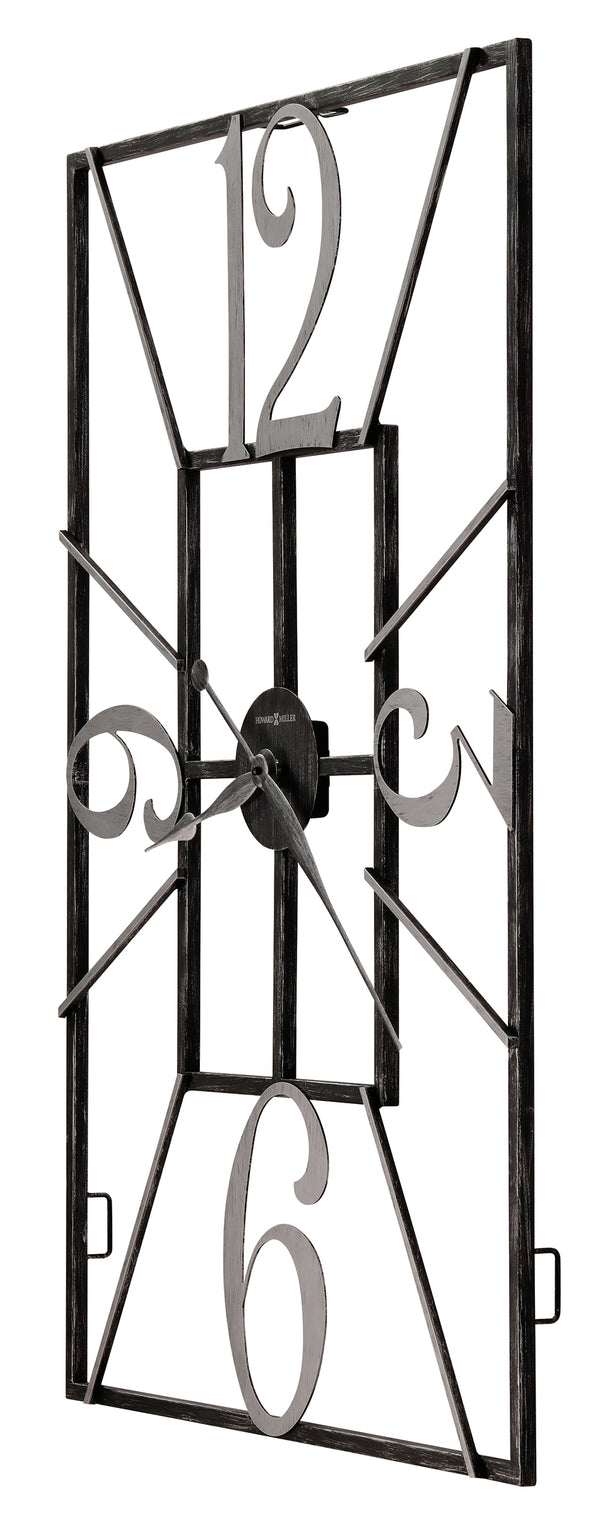 Hekman Furniture 625712 Antoine Oversized Wall Clock - Modern Wrought-iron Design With Aged Silver Accents & Quartz Movement  Antoine Wall Clock 625712
