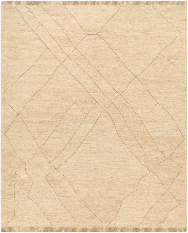 Livabliss Arsenal Hand Tufted Wool Rug Moroccan Geometric Pattern for Entryways and Accent Spaces Beige, Sandsto 5' x 7'6" ARL2308-576