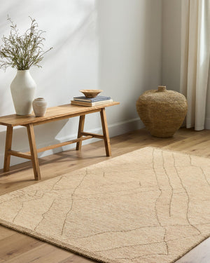 Livabliss Arsenal Hand Tufted Wool Rug Moroccan Geometric Pattern for Entryways and Accent Spaces Beige, Sandsto 5' x 7'6" ARL2308-576