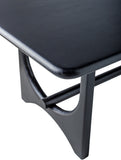 Arland ARLD-002 30"H x 78"W x 39"D Dining Table ARLD002-307839  Top: Black; Base: Black Surya