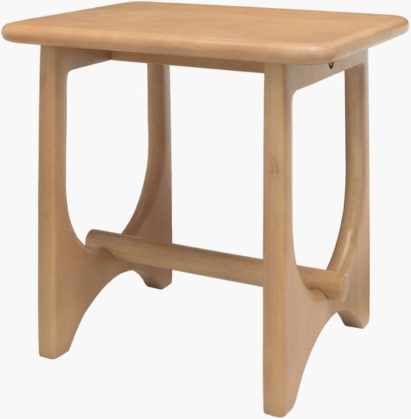 Surya Arland Solid Mango Wood End Table Artisan Grain Warm Earthy Tone Living Room Side ARLD003-222418