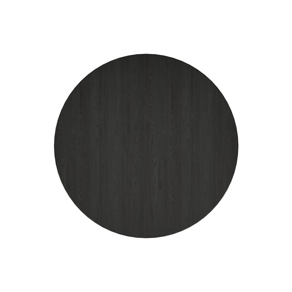 Atrium Round Dining Table - Striking Fluted Column Design Crafted from Rich Wood for Timeless Elegance